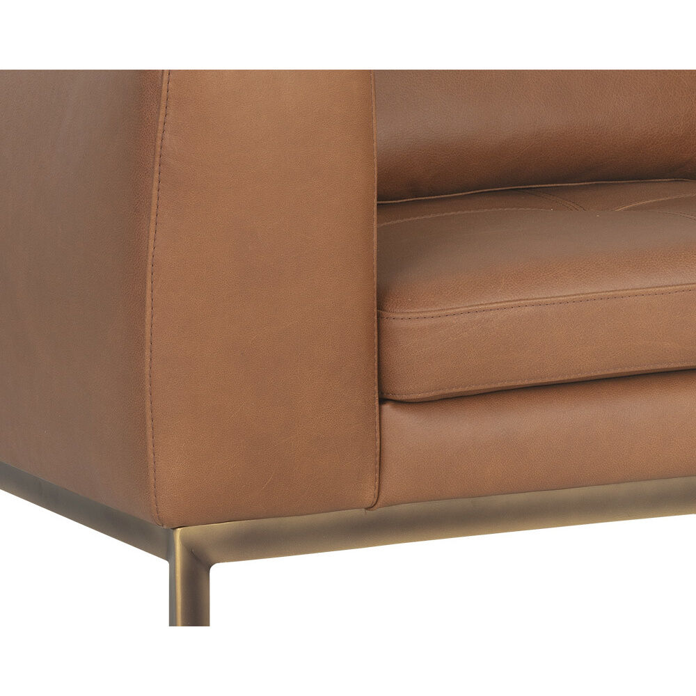Burr Behike Saddle Leather Armchair